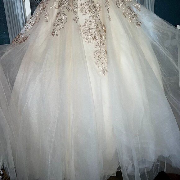 A-Line Wedding Dress - Picture 3 of 11